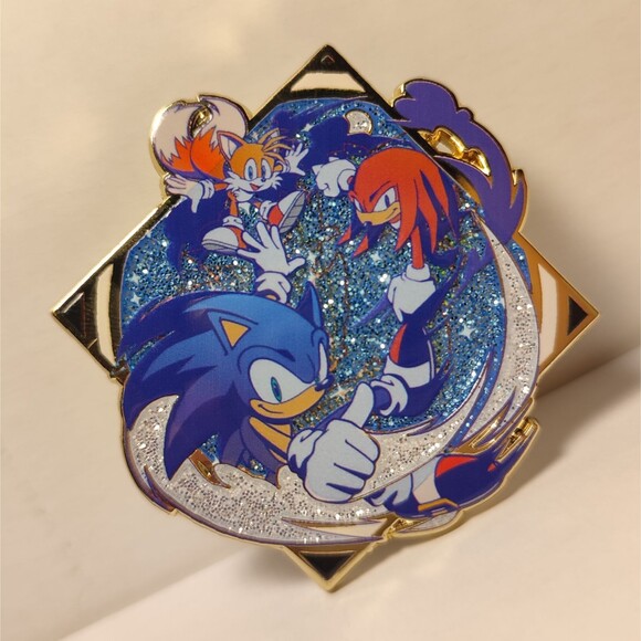 Sonic The Hedgehog Speed Stamp Blind Bag Series Enamel Pins Full Set Of 5 - Picture 5 of 8